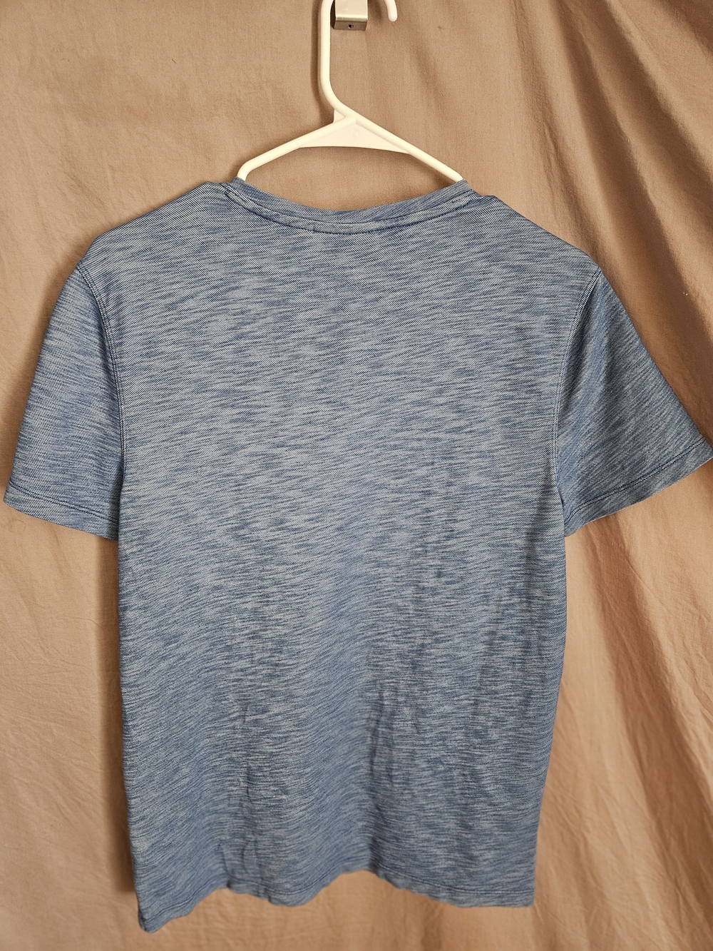 Marc Anthony Blue Heather Short-Sleeve Henley - Picture 3 of 4
